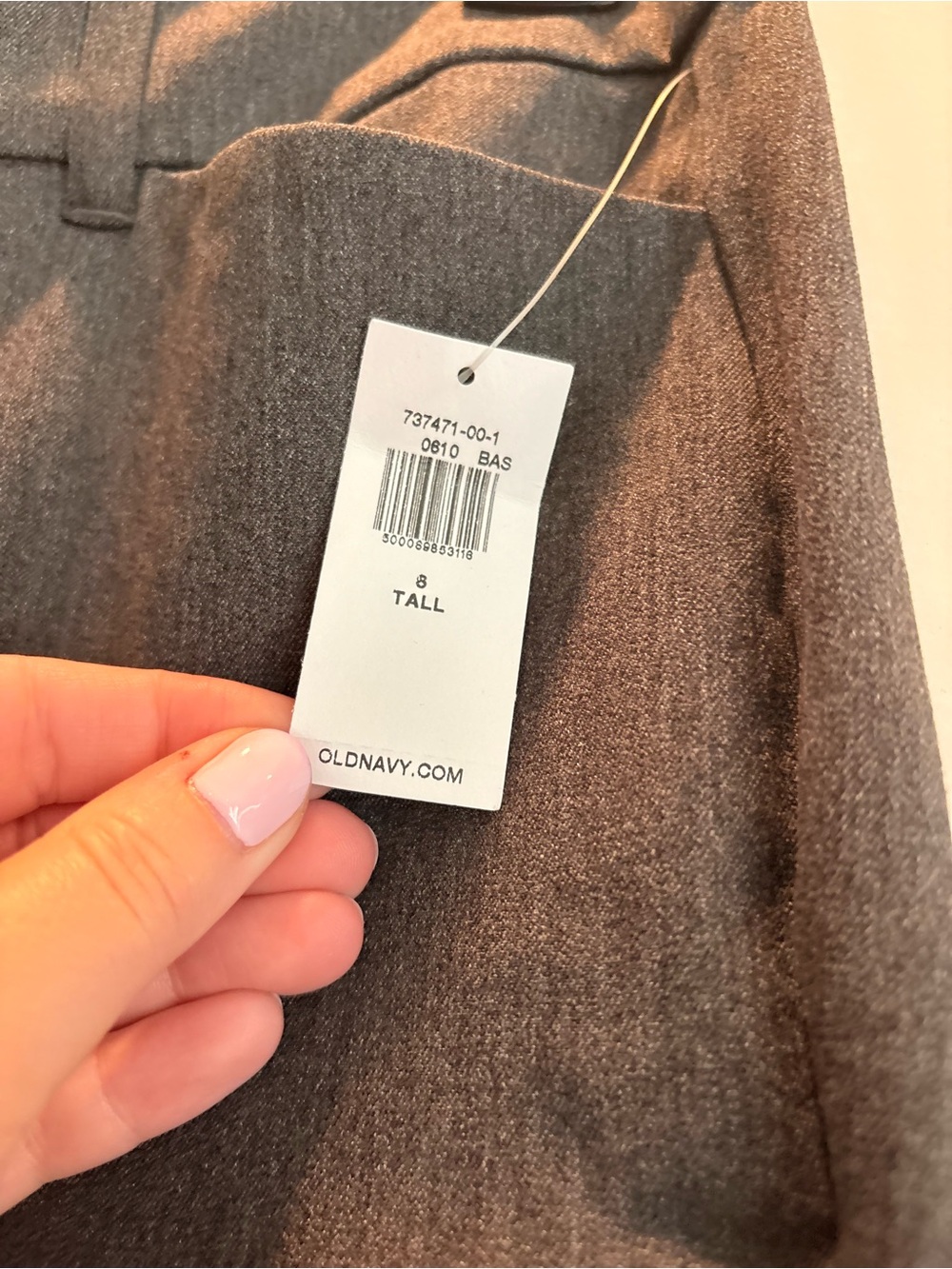 NWT Old Navy Women's High Rise Pixie Pant in Charcoal Gray - Picture 3 of 9